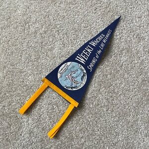 Vintage Weeki Wachee Spring of the Live Mermaids Felt Pennant